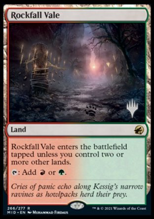 Rockfall Vale (Promo Pack) [Innistrad: Midnight Hunt Promos] | Gear Gaming Fayetteville