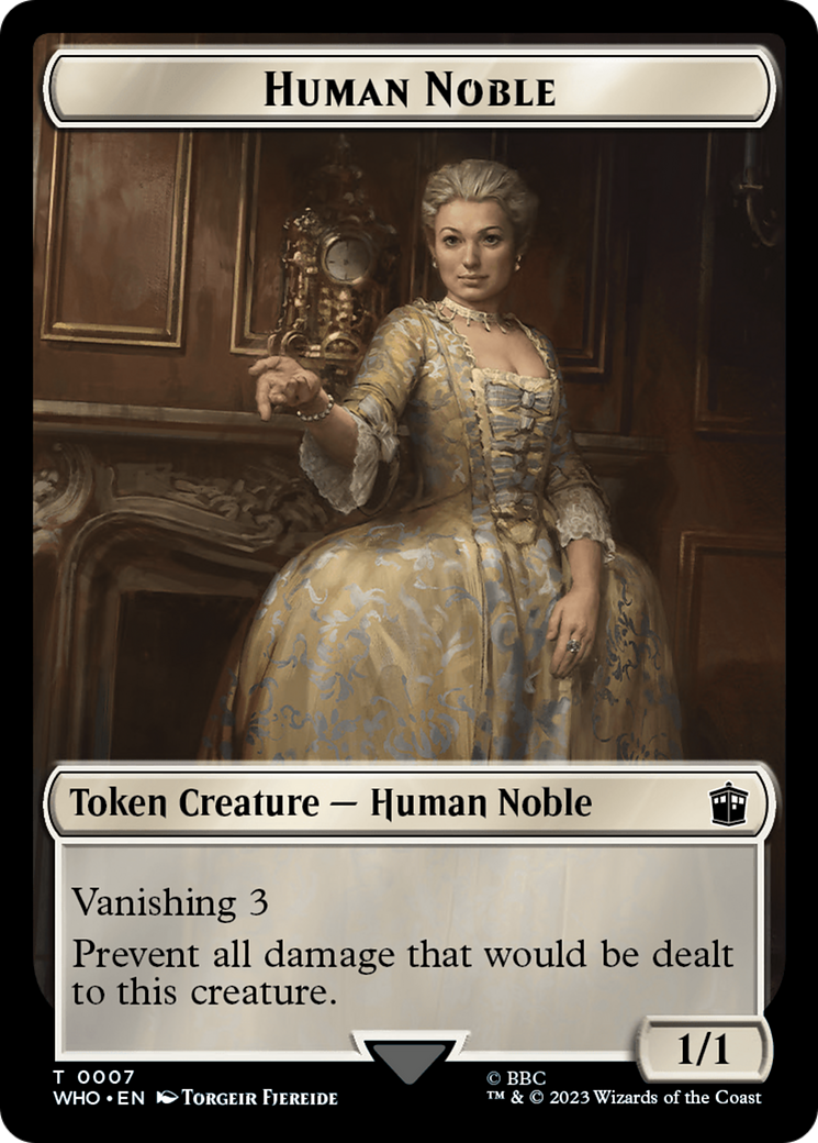 Human Noble // Clue (0022) Double-Sided Token [Doctor Who Tokens] | Gear Gaming Fayetteville