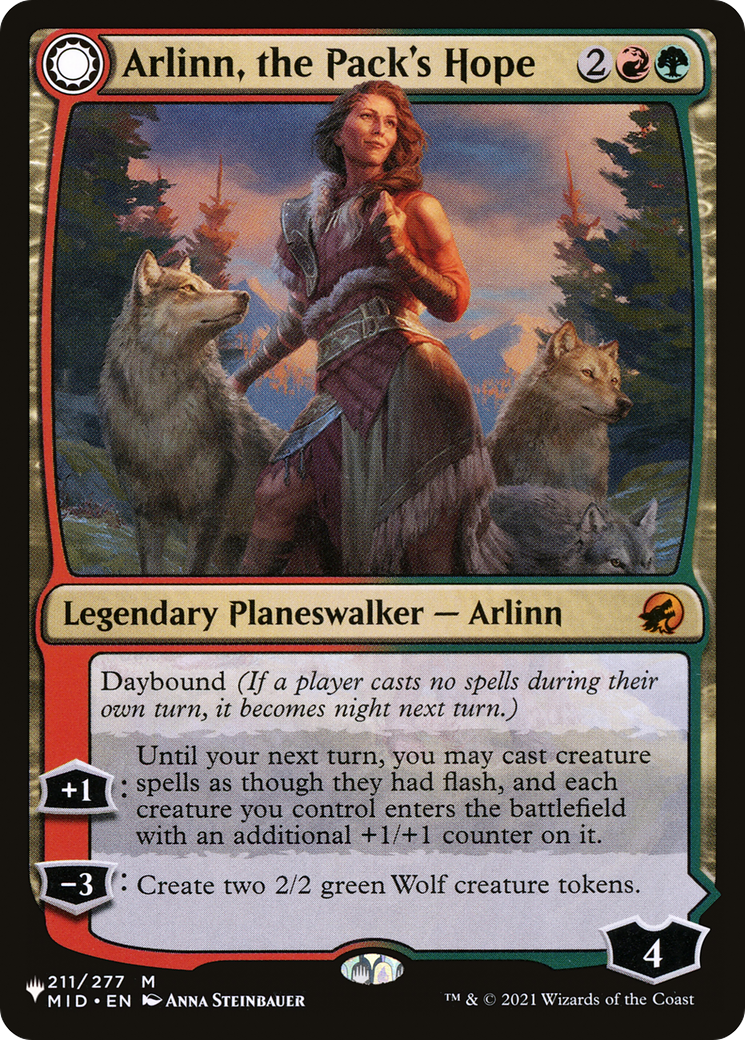 Arlinn, the Pack's Hope // Arlinn, the Moon's Fury [Secret Lair: From Cute to Brute] | Gear Gaming Fayetteville