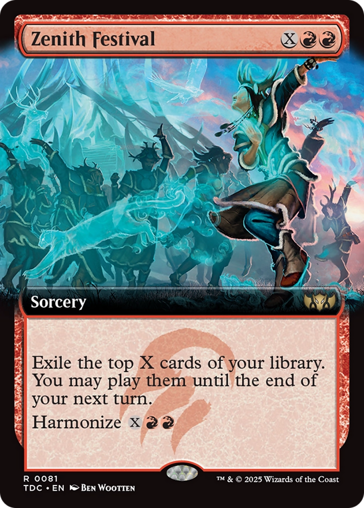 Zenith Festival (Extended Art) [Tarkir: Dragonstorm Commander] | Gear Gaming Fayetteville