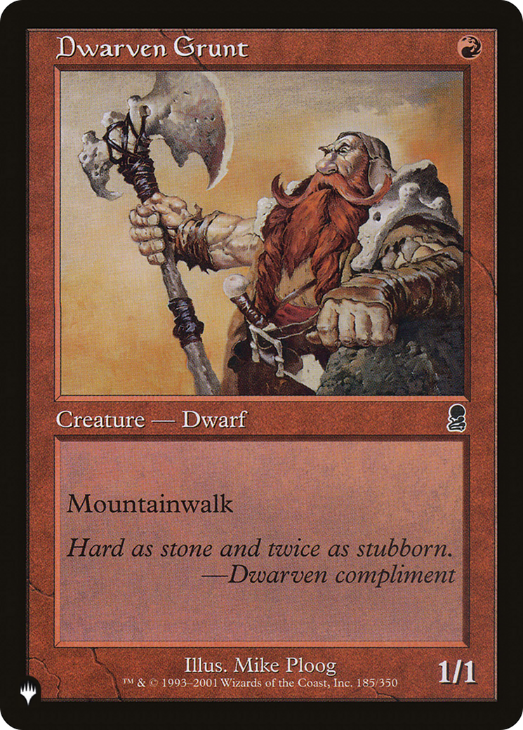 Dwarven Grunt [The List] | Gear Gaming Fayetteville