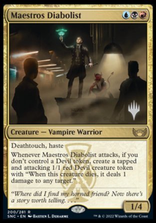 Maestros Diabolist (Promo Pack) [Streets of New Capenna Promos] | Gear Gaming Fayetteville