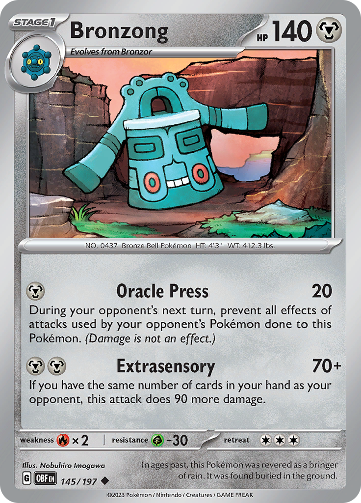 Bronzong (145/197) [Scarlet & Violet: Obsidian Flames] | Gear Gaming Fayetteville