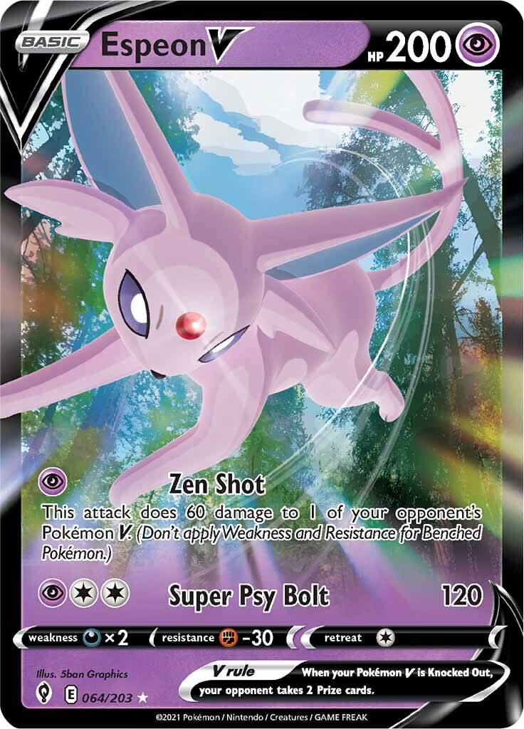 Espeon V (064/203) [Sword & Shield: Evolving Skies] | Gear Gaming Fayetteville