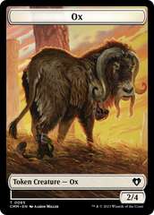 Phyrexian Golem // Ox Double-Sided Token [Commander Masters Tokens] | Gear Gaming Fayetteville