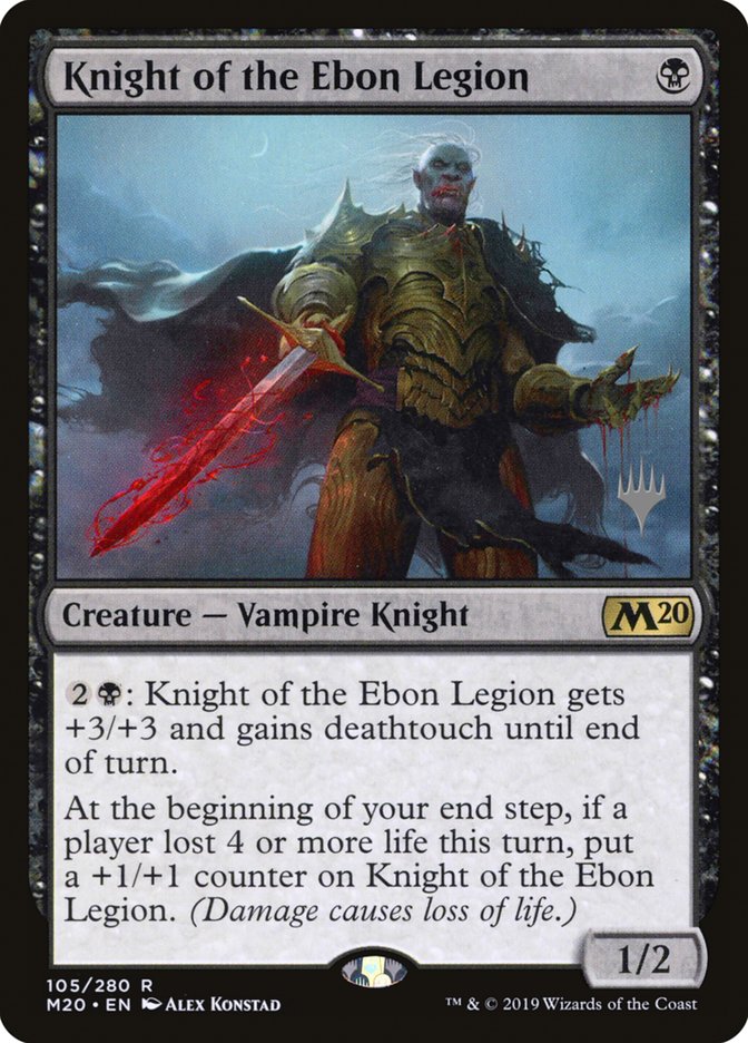 Knight of the Ebon Legion (Promo Pack) [Core Set 2020 Promos] | Gear Gaming Fayetteville