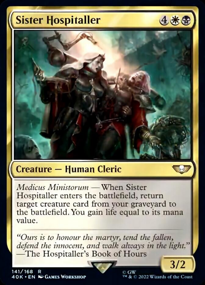 Sister Hospitaller (Surge Foil) [Warhammer 40,000] | Gear Gaming Fayetteville