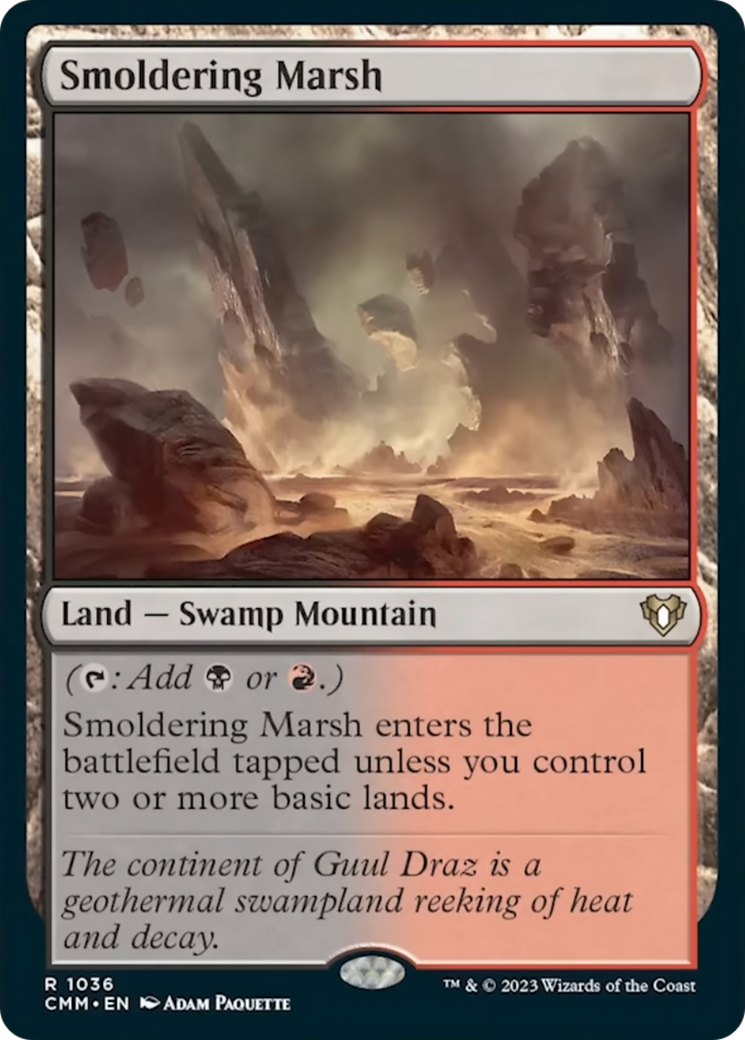 Smoldering Marsh [Commander Masters] | Gear Gaming Fayetteville