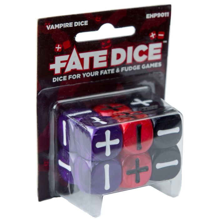 Fate Core Dice - Vampire Dice | Gear Gaming Fayetteville