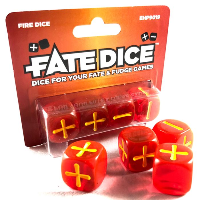 Fate Dice - Fire Dice | Gear Gaming Fayetteville