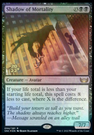 Shadow of Mortality [Streets of New Capenna Prerelease Promos] | Gear Gaming Fayetteville