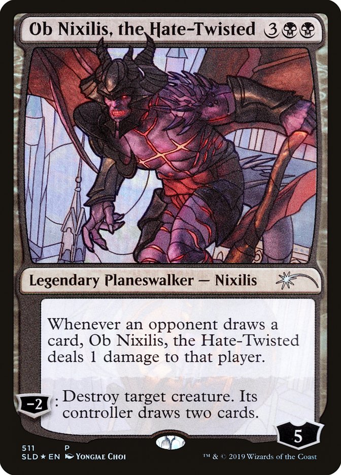 Ob Nixilis, the Hate-Twisted (Stained Glass) [Secret Lair Drop Promos] | Gear Gaming Fayetteville