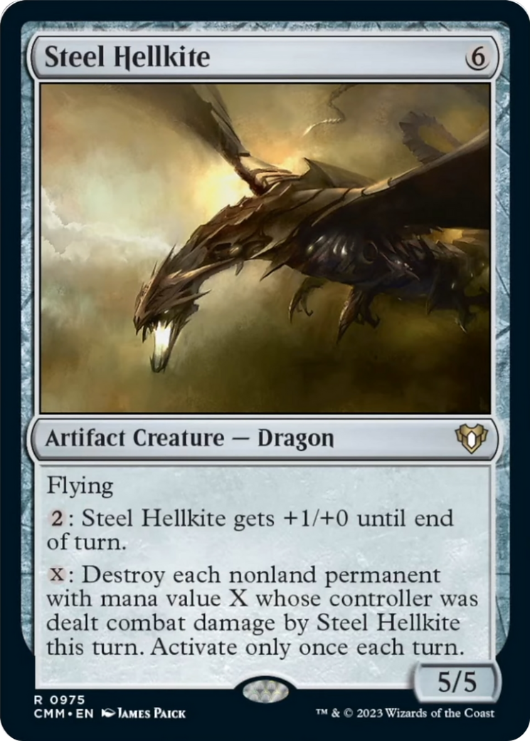Steel Hellkite [Commander Masters] | Gear Gaming Fayetteville