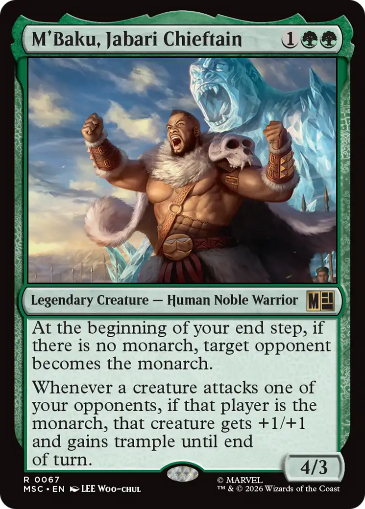 M'Baku, Jabari Chieftain (Surge Foil) [Marvel Super Heroes Commander] | Gear Gaming Fayetteville