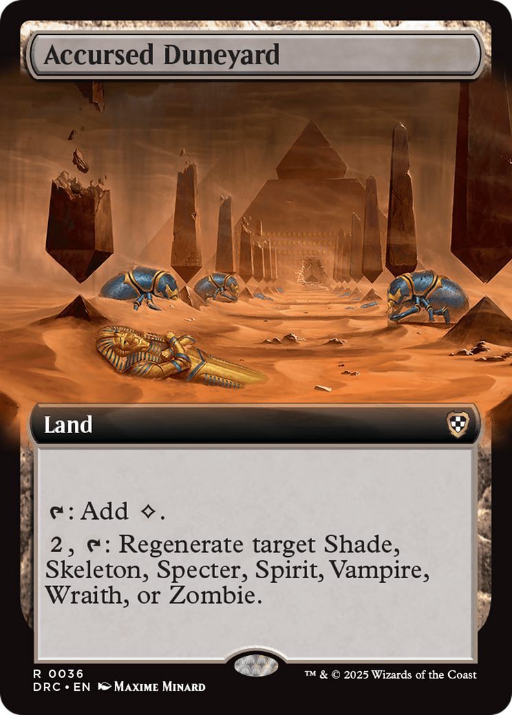 Accursed Duneyard (Extended Art) [Aetherdrift Commander] | Gear Gaming Fayetteville