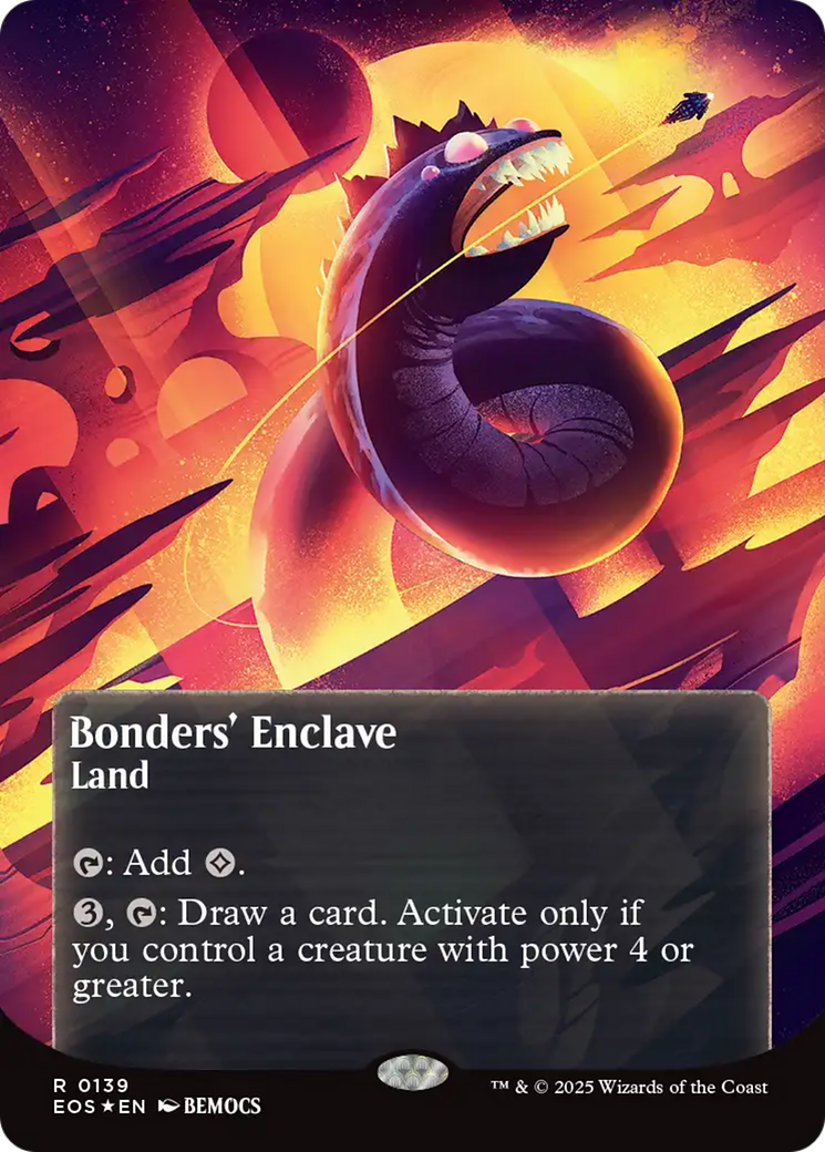 Bonders' Enclave (0136) (Borderless) (Galaxy Foil) [Edge of Eternities: Stellar Sights] | Gear Gaming Fayetteville