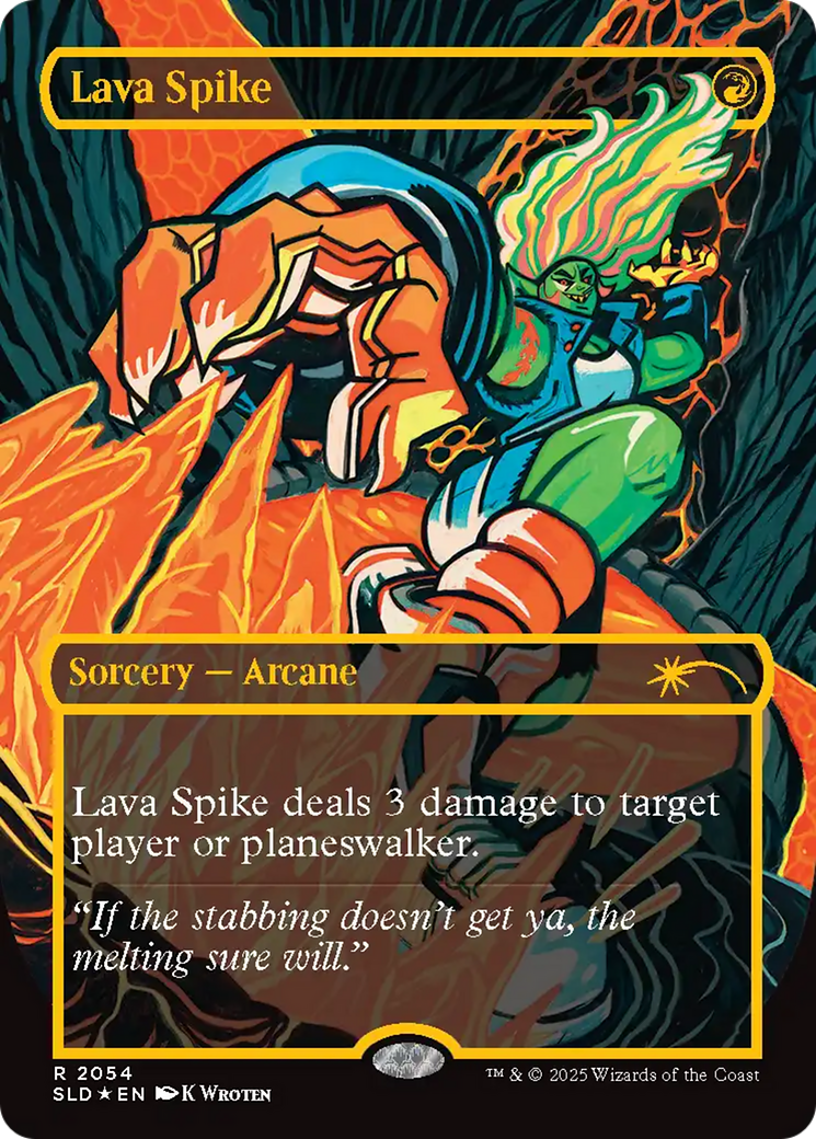 Lava Spike (2054) (Raised Foil) [Secret Lair Drop Series] | Gear Gaming Fayetteville