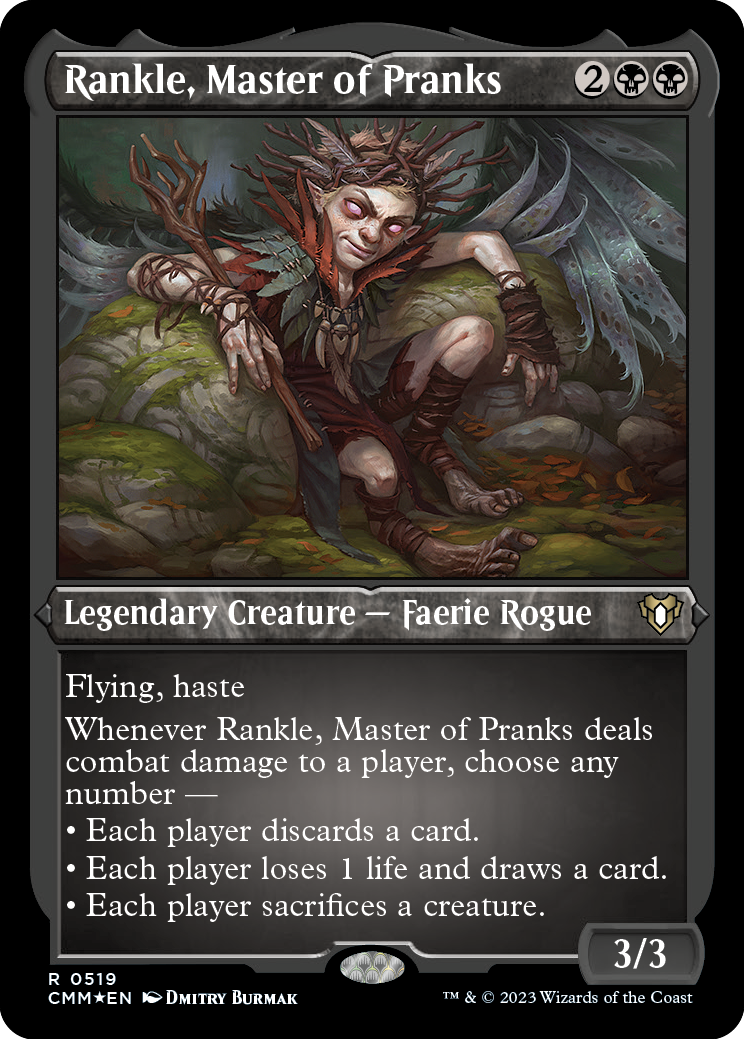 Rankle, Master of Pranks (Foil Etched) [Commander Masters] | Gear Gaming Fayetteville