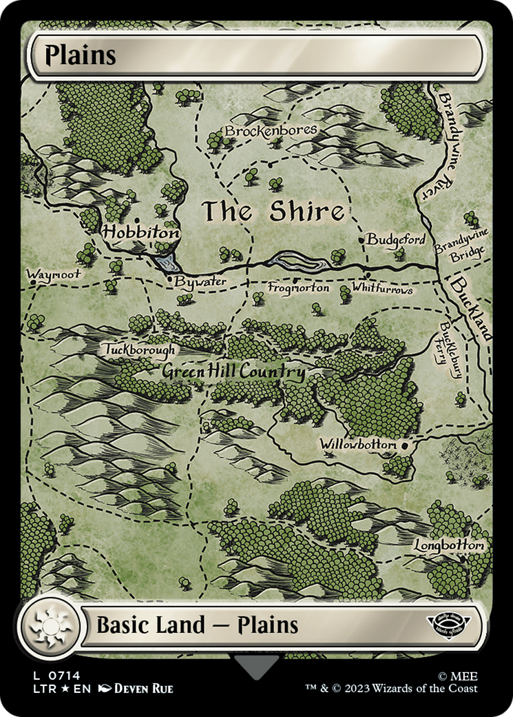 Plains (0714) (Surge Foil) [The Lord of the Rings: Tales of Middle-Earth] | Gear Gaming Fayetteville