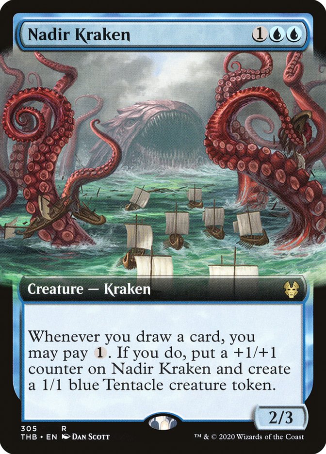 Nadir Kraken (Extended Art) [Theros Beyond Death] | Gear Gaming Fayetteville