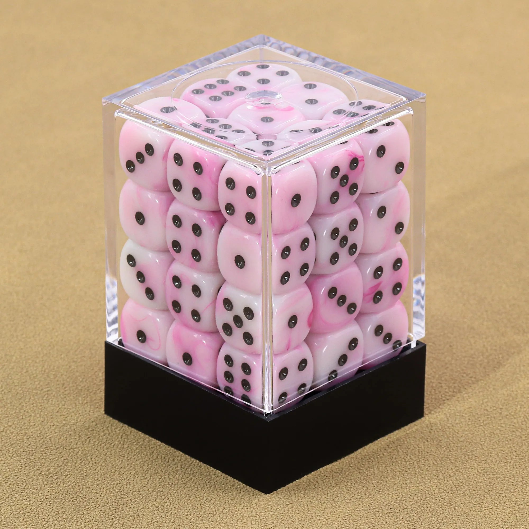 (Pink Silk) 12mm D6 block of 36 dice | Gear Gaming Fayetteville