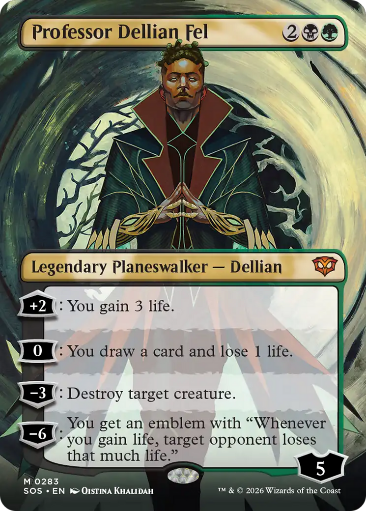 Professor Dellian Fel (Borderless) [Secrets of Strixhaven] | Gear Gaming Fayetteville