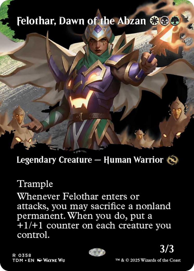 Felothar, Dawn of the Abzan (Borderless) [Tarkir: Dragonstorm] | Gear Gaming Fayetteville