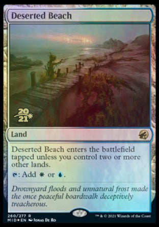 Deserted Beach [Innistrad: Midnight Hunt Prerelease Promos] | Gear Gaming Fayetteville