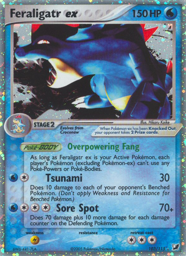 Feraligatr ex (103/115) [EX: Unseen Forces] | Gear Gaming Fayetteville