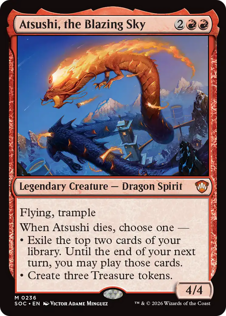 Atsushi, the Blazing Sky [Secrets of Strixhaven Commander] | Gear Gaming Fayetteville