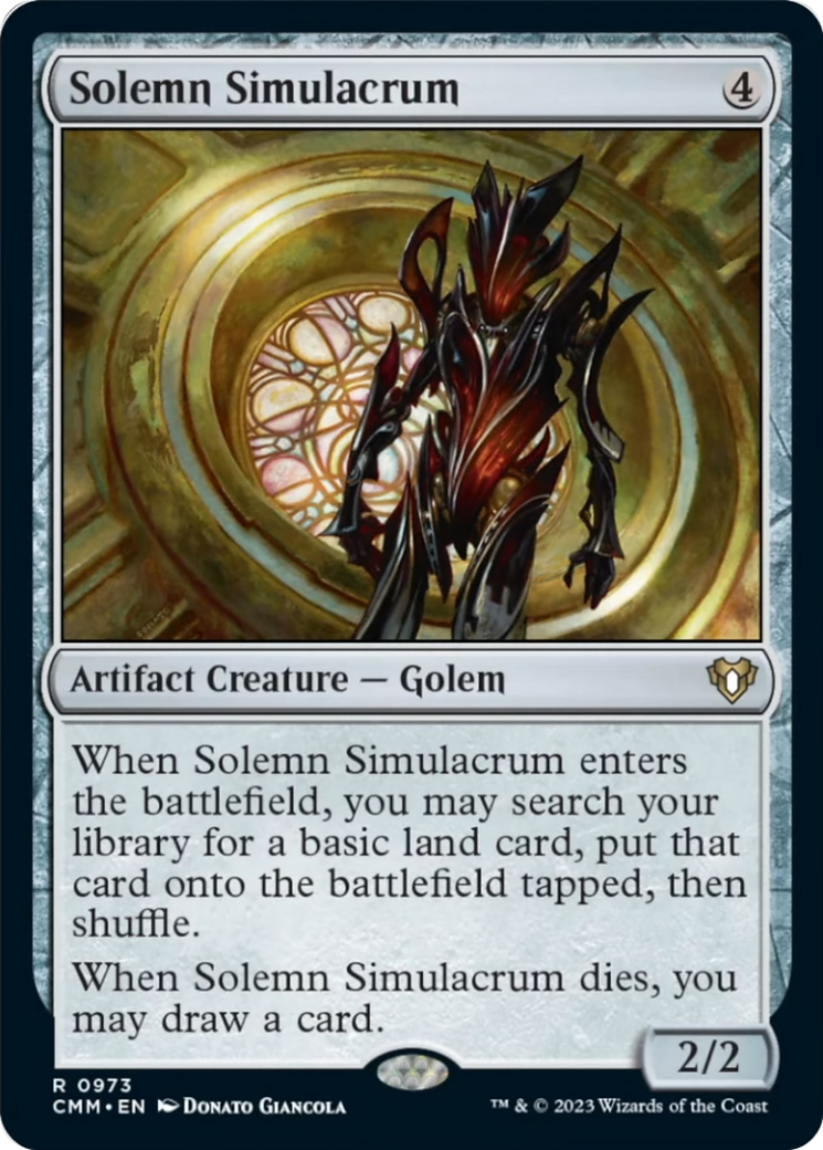 Solemn Simulacrum [Commander Masters] | Gear Gaming Fayetteville