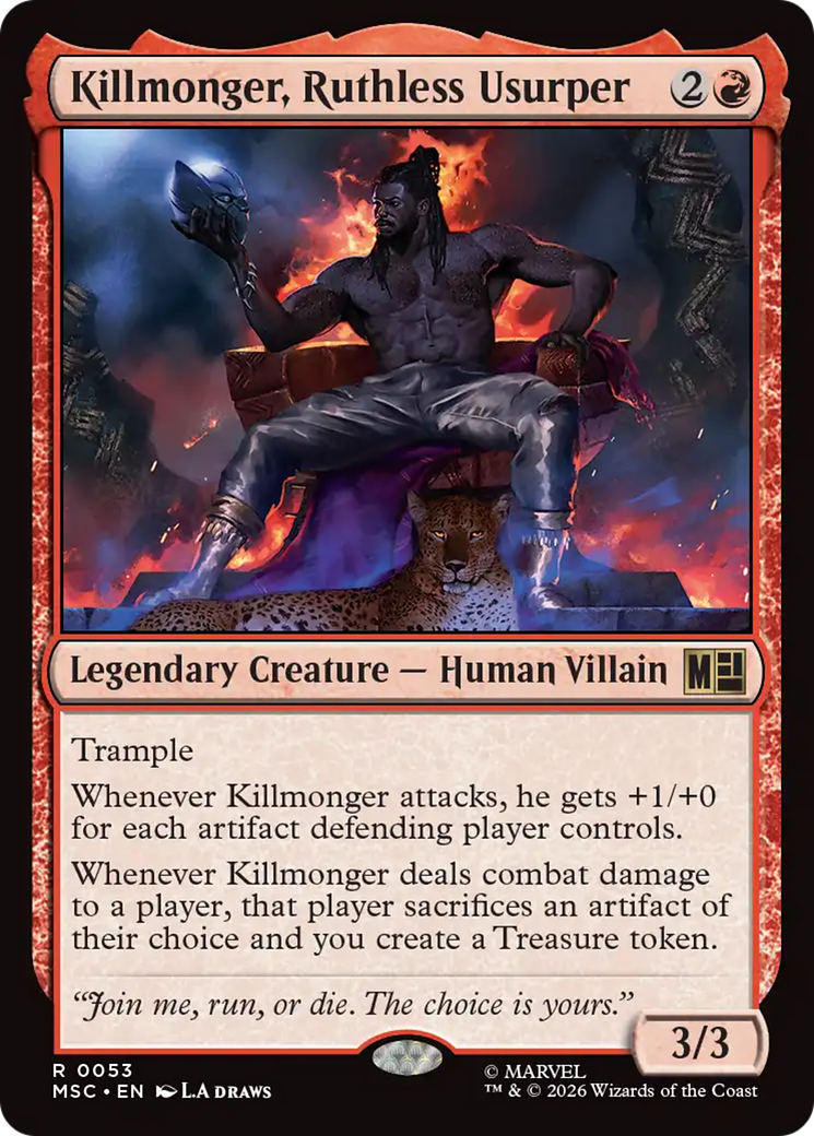 Killmonger, Ruthless Usurper (Surge Foil) [Marvel Super Heroes Commander] | Gear Gaming Fayetteville