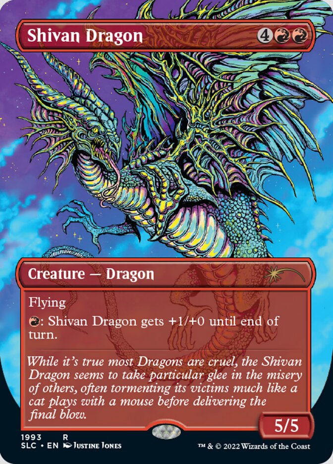 Shivan Dragon (Borderless) [Secret Lair Countdown Kit] | Gear Gaming Fayetteville