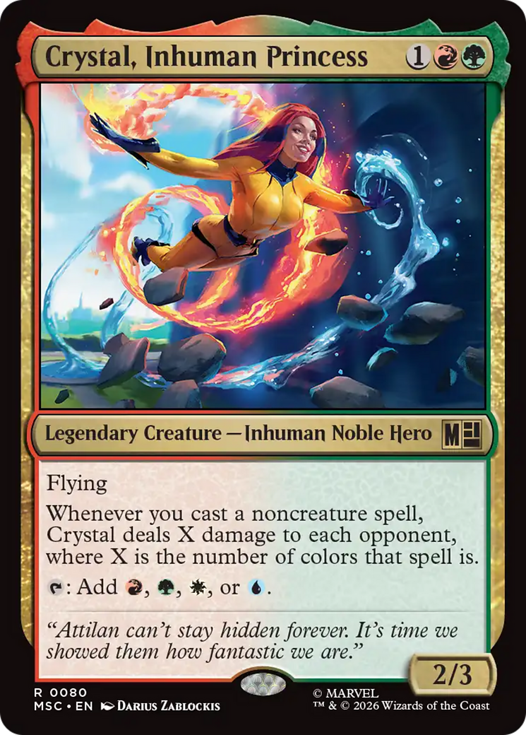 Crystal, Inhuman Princess (Surge Foil) [Marvel Super Heroes Commander] | Gear Gaming Fayetteville