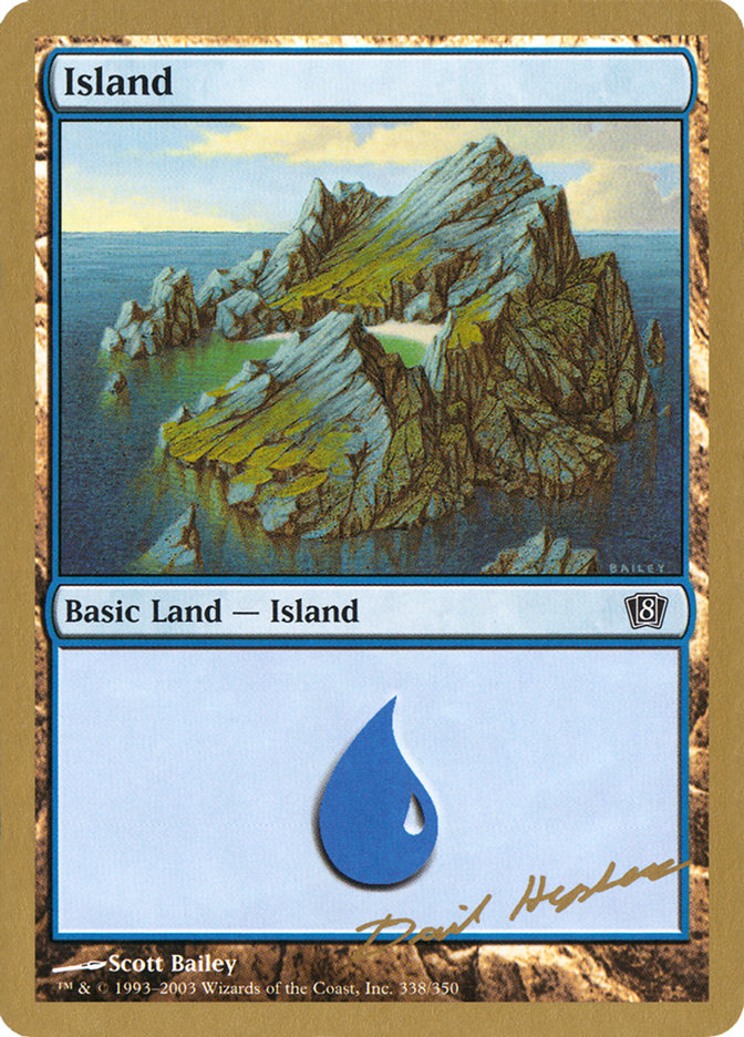 Island (dh338) (Dave Humpherys) [World Championship Decks 2003] | Gear Gaming Fayetteville