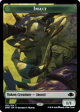 Insect // Construct Double-Sided Token [Dominaria Remastered Tokens] | Gear Gaming Fayetteville