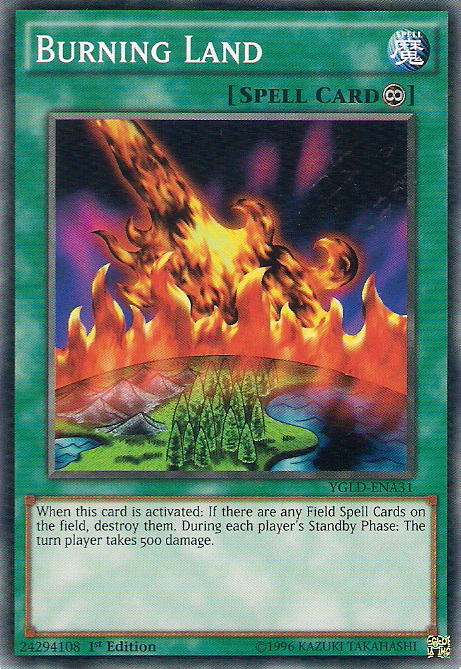 Burning Land [YGLD-ENA31] Common | Gear Gaming Fayetteville