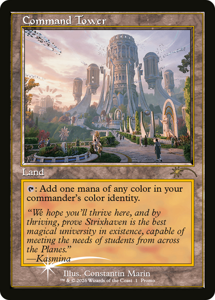 Command Tower (Strixhaven: Omens of Chaos) [Media Promos] | Gear Gaming Fayetteville