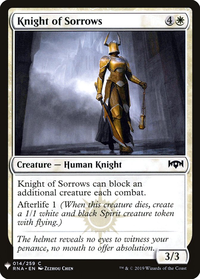 Knight of Sorrows [Mystery Booster] | Gear Gaming Fayetteville