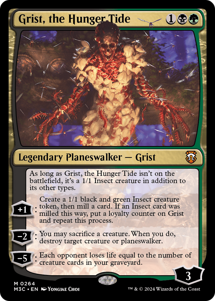 Grist, the Hunger Tide (Ripple Foil) [Modern Horizons 3 Commander] | Gear Gaming Fayetteville