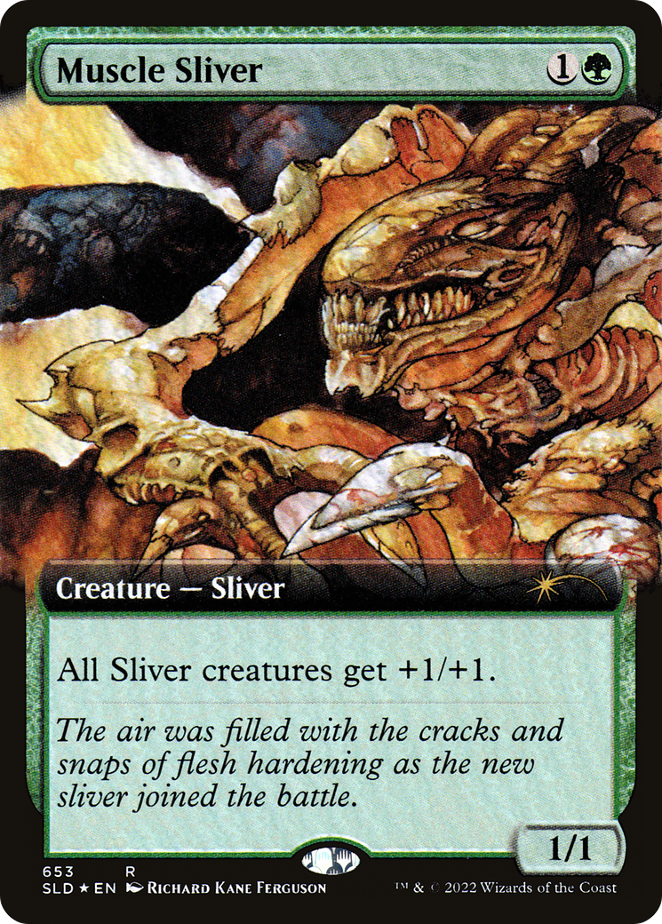 Muscle Sliver (Extended Art) [Secret Lair Drop Promos] | Gear Gaming Fayetteville