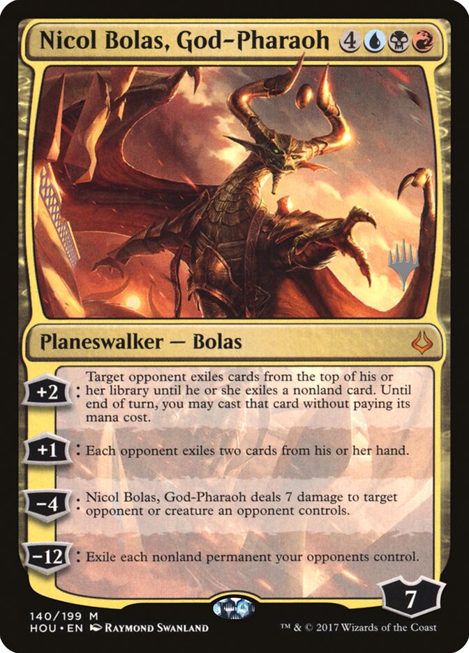 Nicol Bolas, God-Pharaoh (Promo Pack) [Hour of Devastation Promos] | Gear Gaming Fayetteville