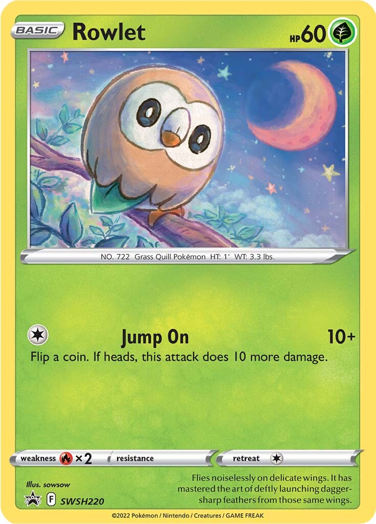 Rowlet (SWSH220) [Sword & Shield: Black Star Promos] | Gear Gaming Fayetteville