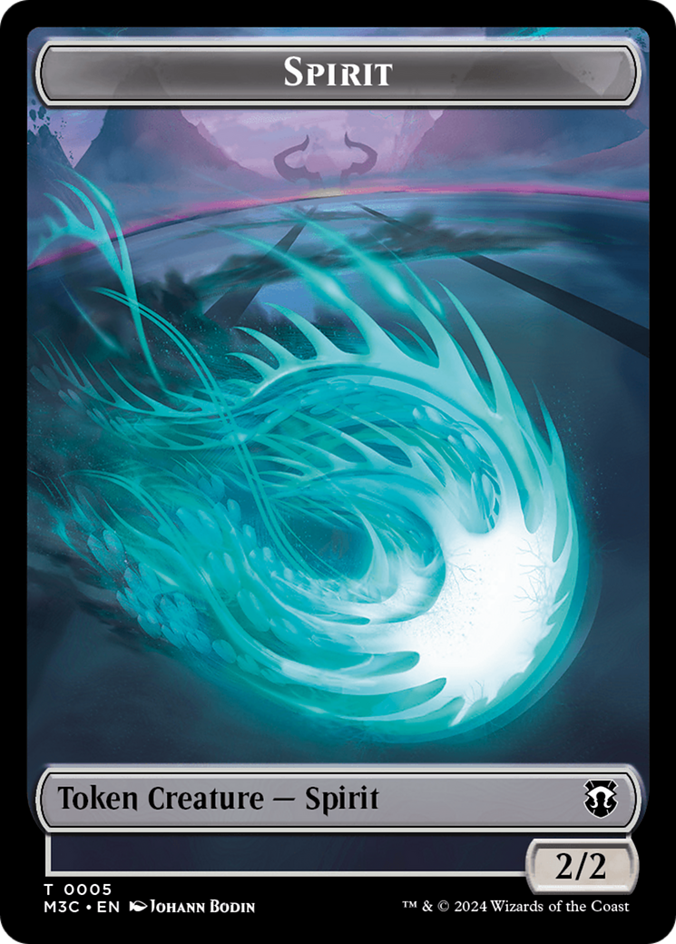 Eldrazi (Ripple Foil) // Spirit Double-Sided Token [Modern Horizons 3 Commander Tokens] | Gear Gaming Fayetteville