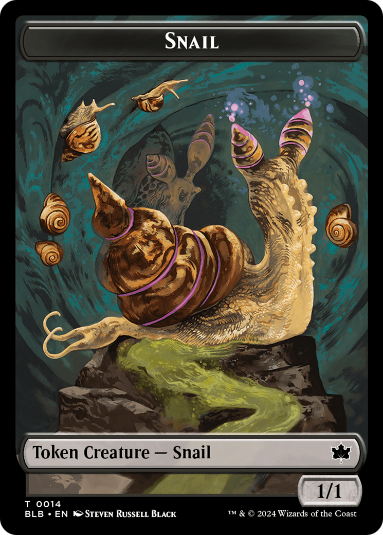 Snail // Thundertrap Trainer Double-Sided Token [Bloomburrow Tokens] | Gear Gaming Fayetteville