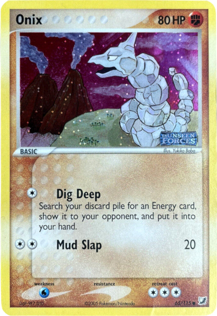 Onix (65/115) (Stamped) [EX: Unseen Forces] | Gear Gaming Fayetteville