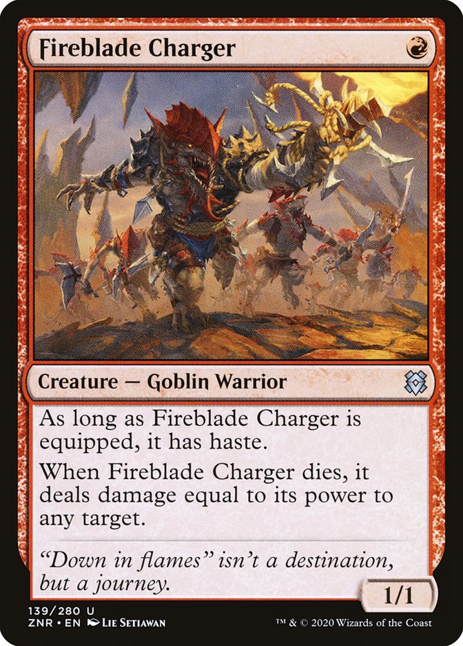 Fireblade Charger [Zendikar Rising] | Gear Gaming Fayetteville