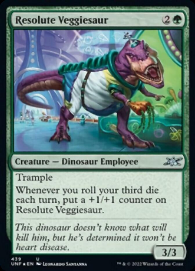 Resolute Veggiesaur (Galaxy Foil) [Unfinity] | Gear Gaming Fayetteville
