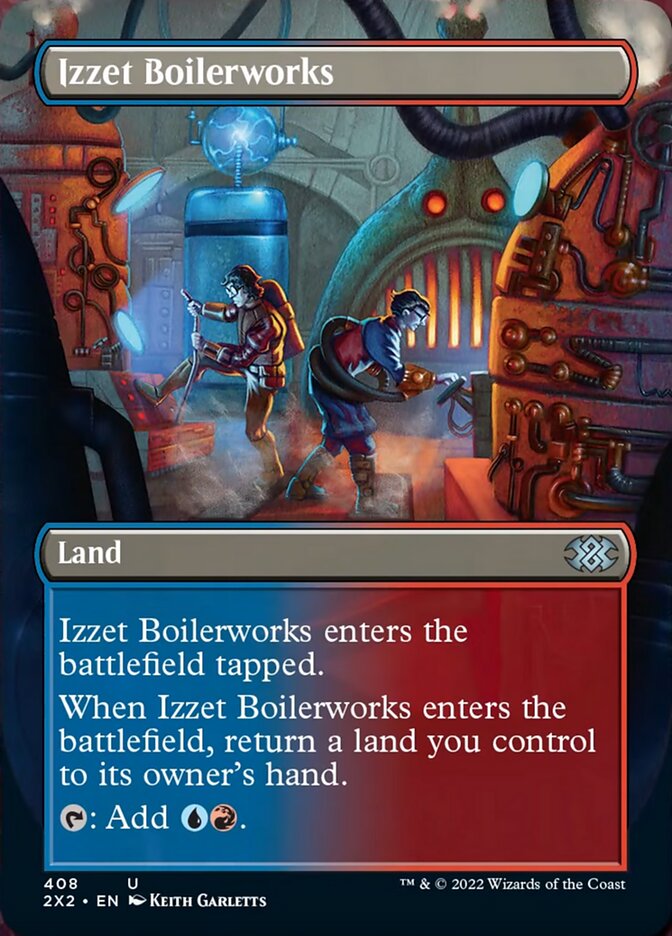 Izzet Boilerworks (Borderless Alternate Art) [Double Masters 2022] | Gear Gaming Fayetteville