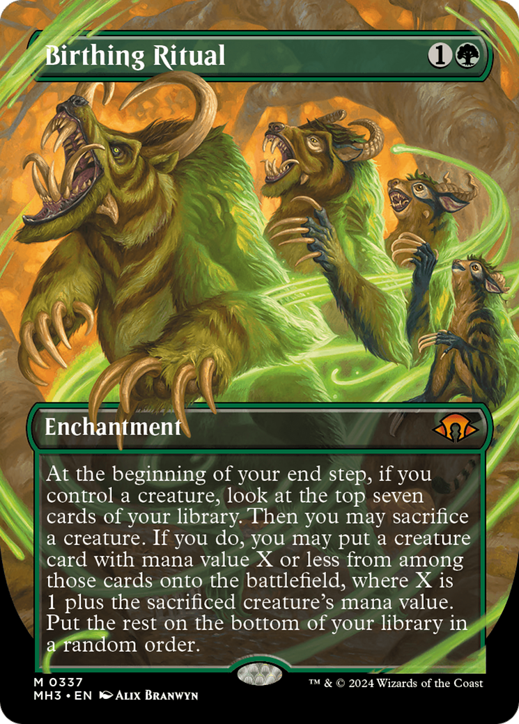 Birthing Ritual (Borderless) [Modern Horizons 3] | Gear Gaming Fayetteville